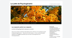 Desktop Screenshot of lettre-psychogeriatrie.com